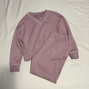 Abercrombie YPB Mauve Activewear Set
